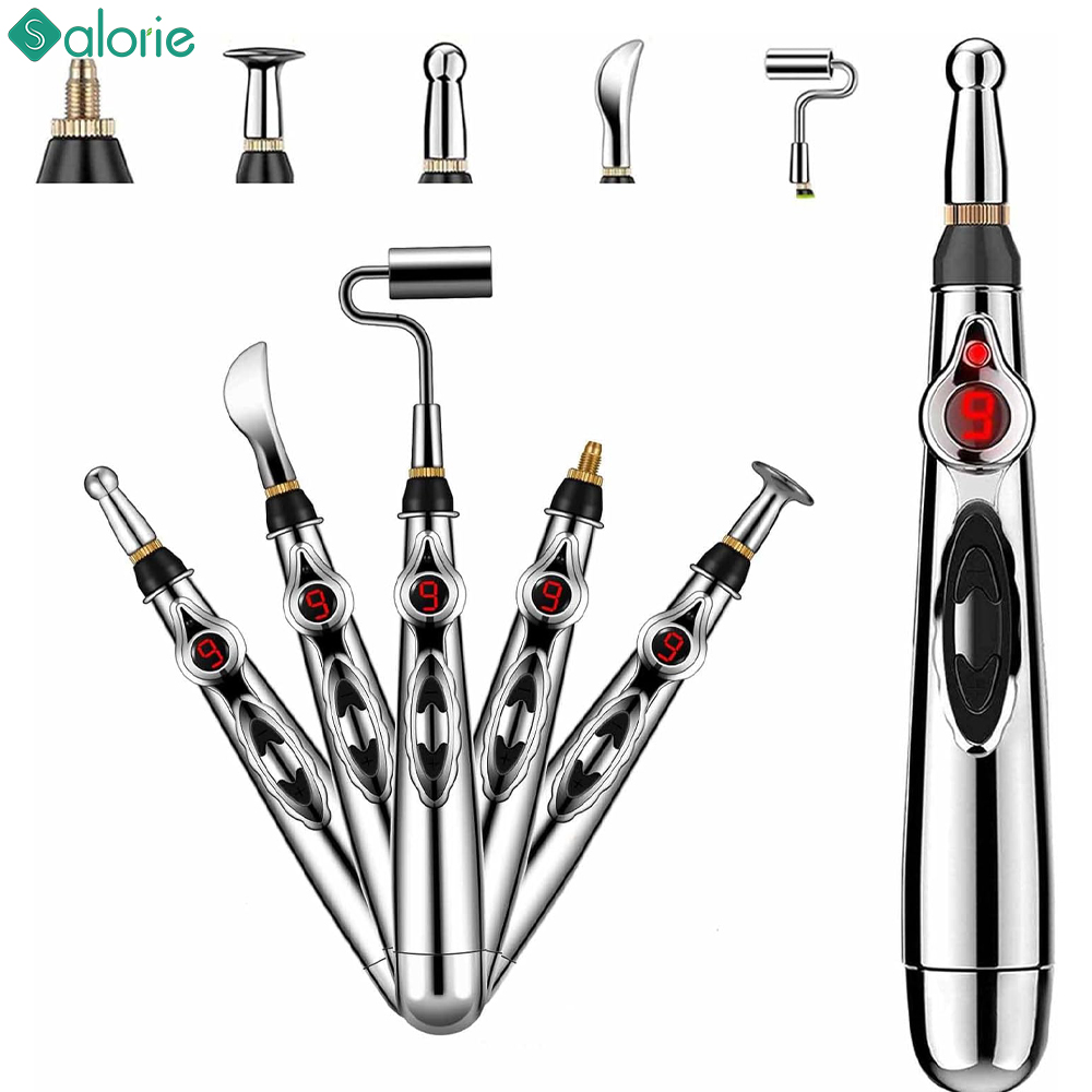 Tactical Pen Tool - 5-in-1 Massage Acupuncture Pen Electronic Acupuncture
