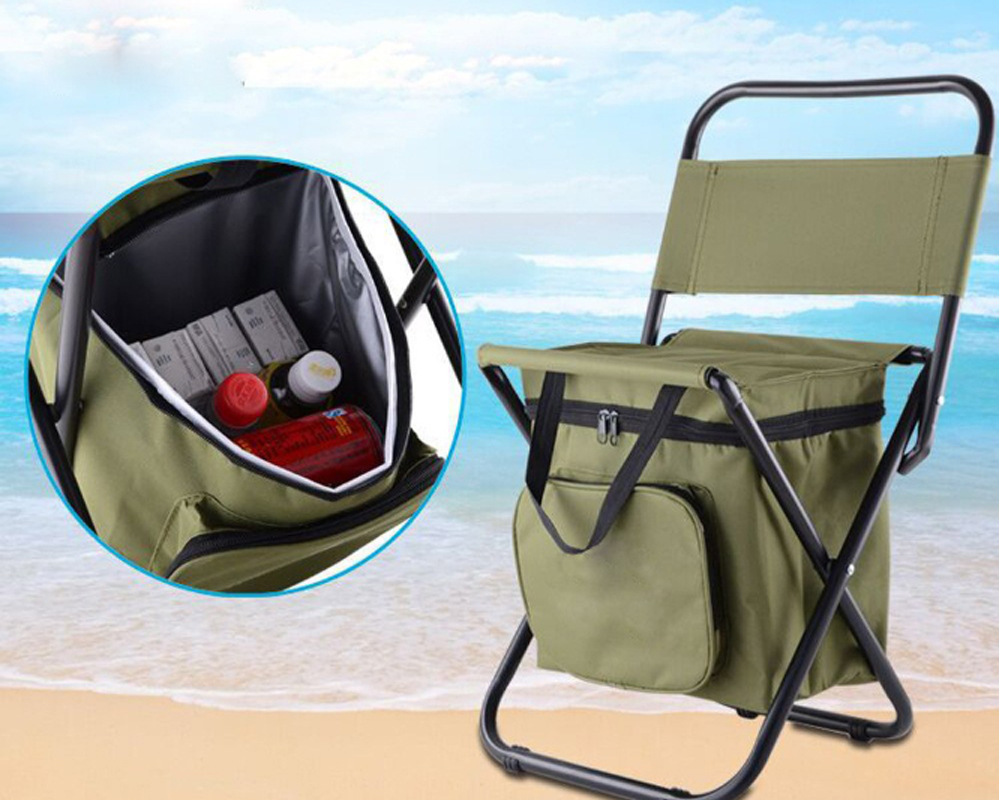 Hunting And Fishing Outdoor Chairs - 2 in 1 Folding Fishing Chair