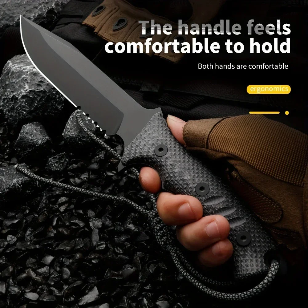 Hunting Camp Outdoor Kitchen - CR(High end version)Outdoor Camping Straight Knife