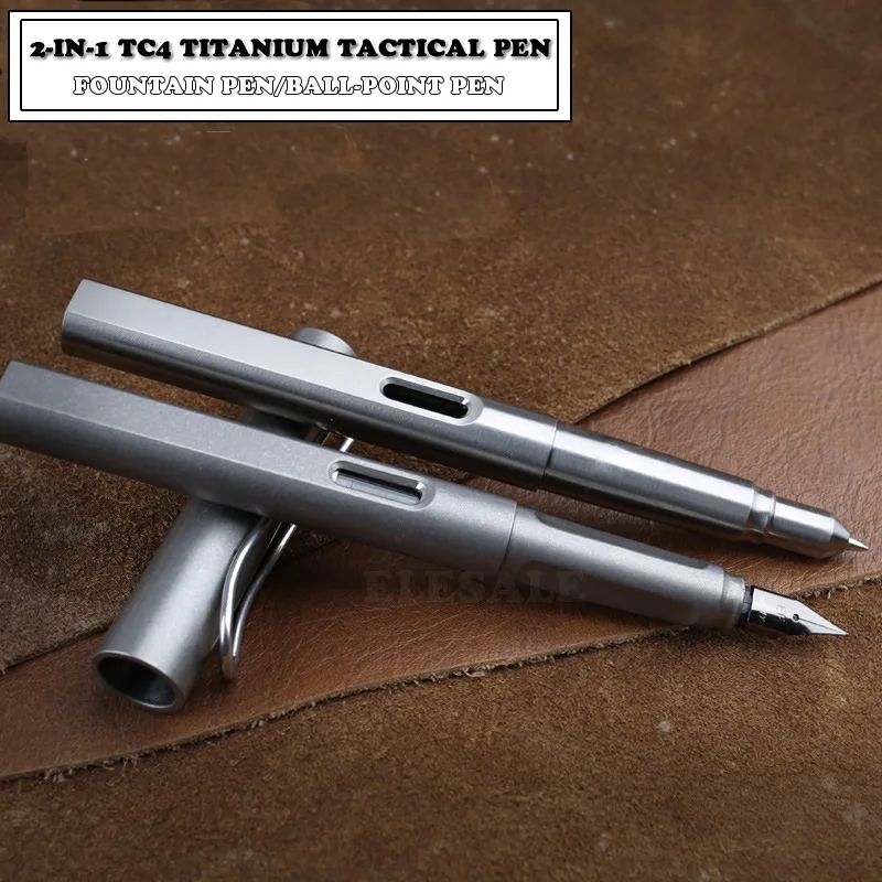 2-In-1 Fountain Ink Pen High Q - Tactical Pen Tool recension och pris