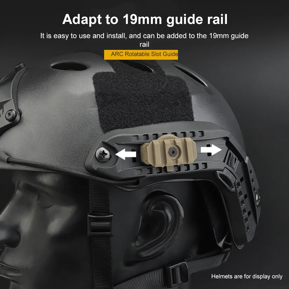 2pcs Tactical Helmet Side Rail - Outdoor Hunting Guide recension och pris