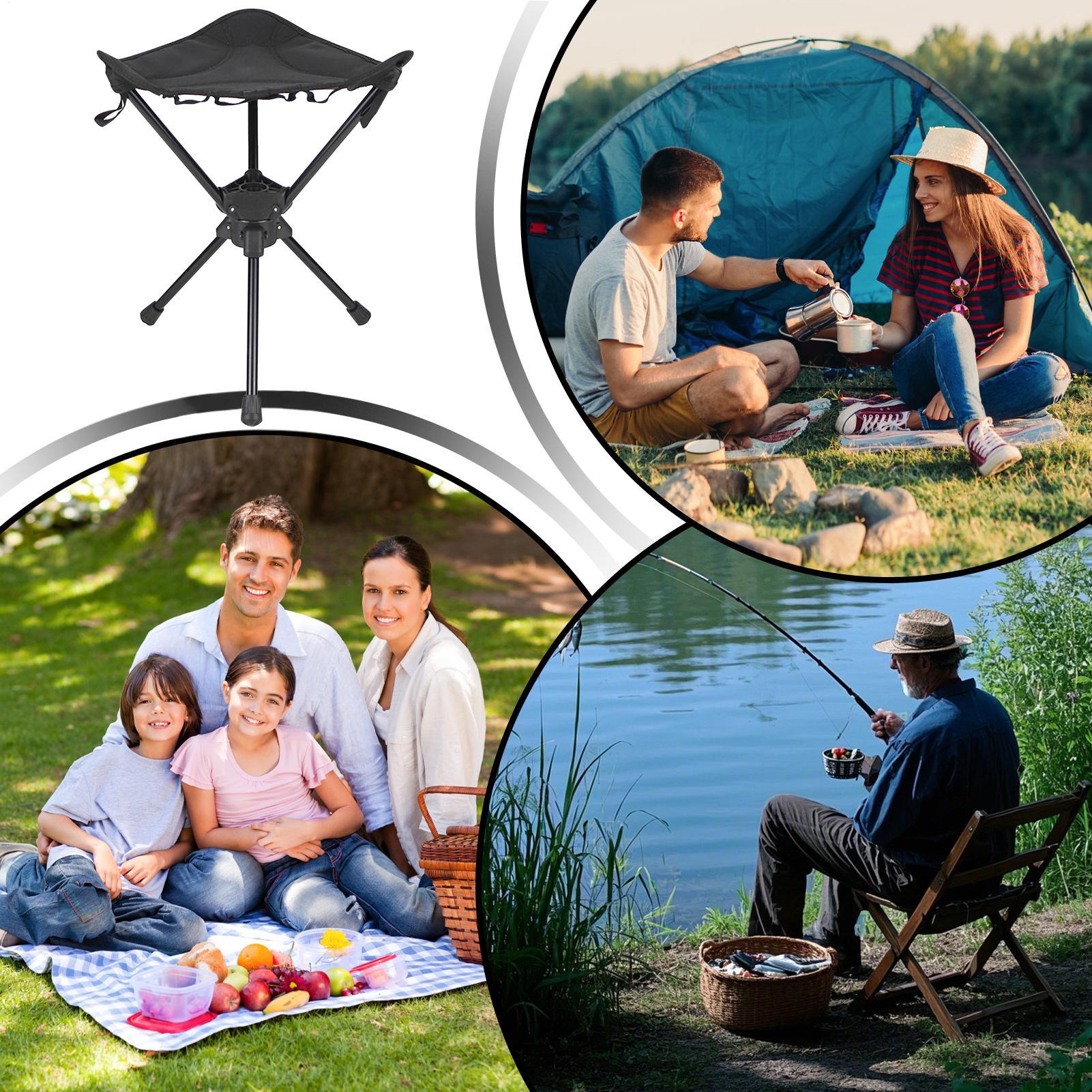 Portable Folding Swivel Campin - Hunting And Fishing Outdoor Chairs recension och pris