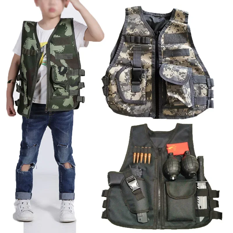 Fans Outdoor Children Vest Tac - Outdoor Hunting Games For Kids recension och pris