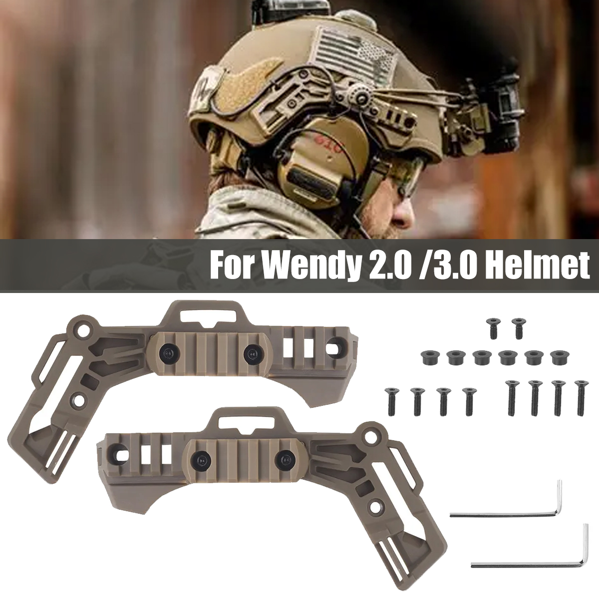 Wendy 2.0 / 3.0 Helmet Side Gu - Outdoor Hunting Guide recension och pris