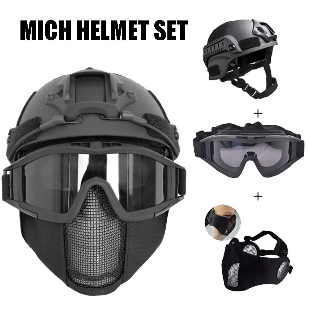 MICH Airsoft Helmet & Half Fac - Outdoor Hunting Guide recension och pris