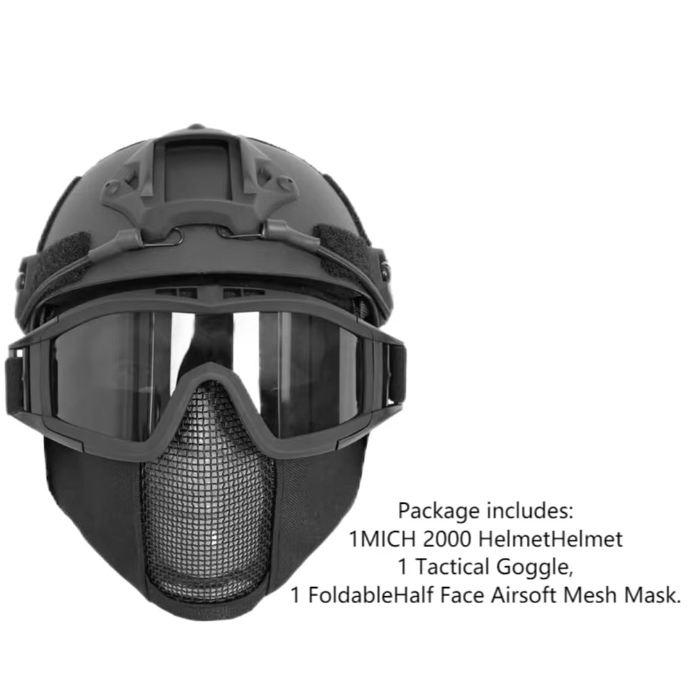 MICH Airsoft Helmet & Half Fac - Outdoor Hunting Guide recension och pris