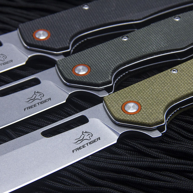 FREETIGER Micarta Handle D2 St - Hunting Camp Outdoor Kitchen recension och pris