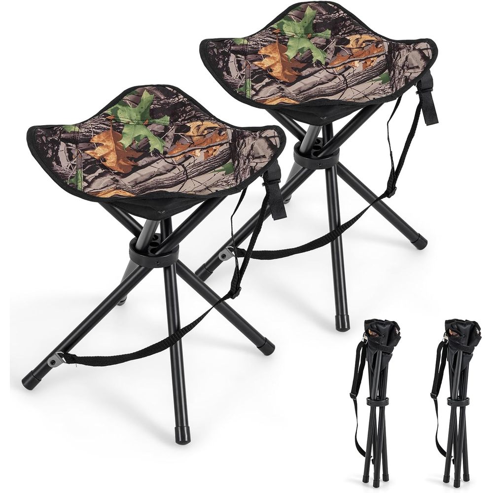 2 Pack Portable Tripod Lightwe - Hunting And Fishing Outdoor Chairs recension och pris