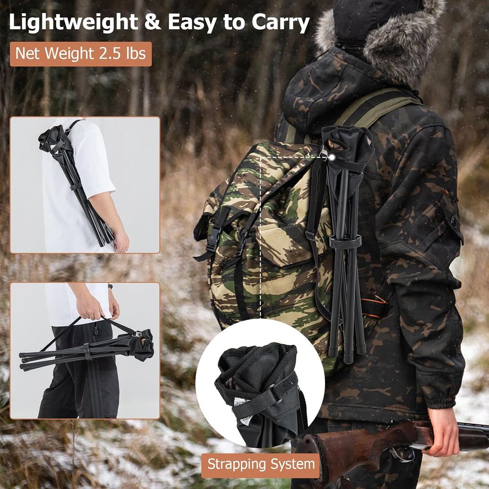 2 Pack Portable Tripod Lightwe - Hunting And Fishing Outdoor Chairs recension och pris