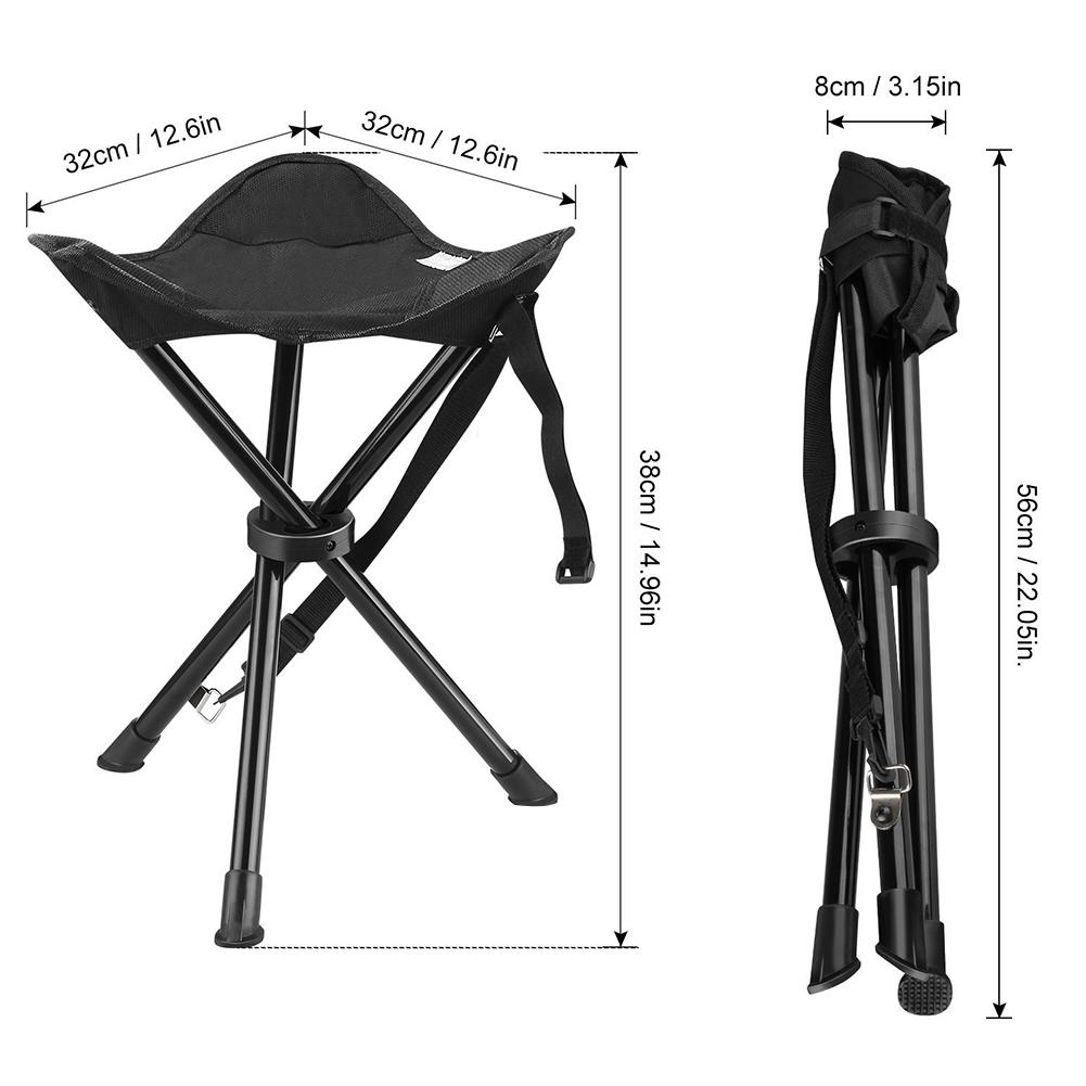 Portable Tripod Stool Folding  - Hunting And Fishing Outdoor Chairs recension och pris