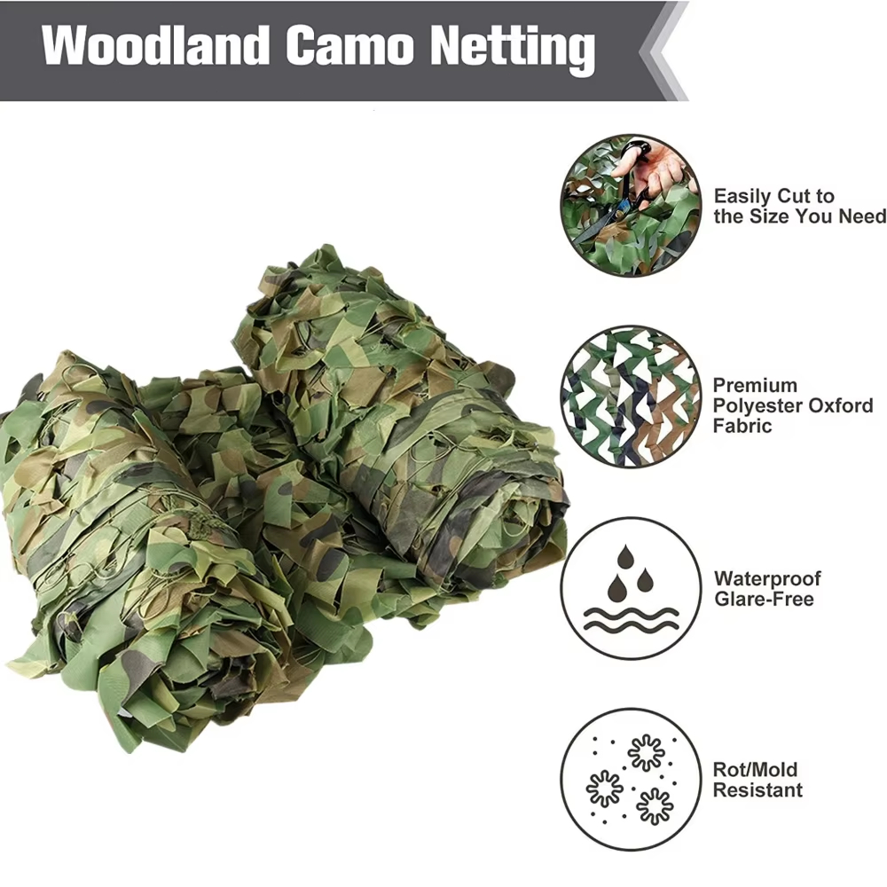Woodland Camouflage Net Sunsha - Hunting And Camping In Forest recension och pris